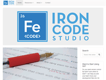 Tablet Screenshot of ironcodestudio.com